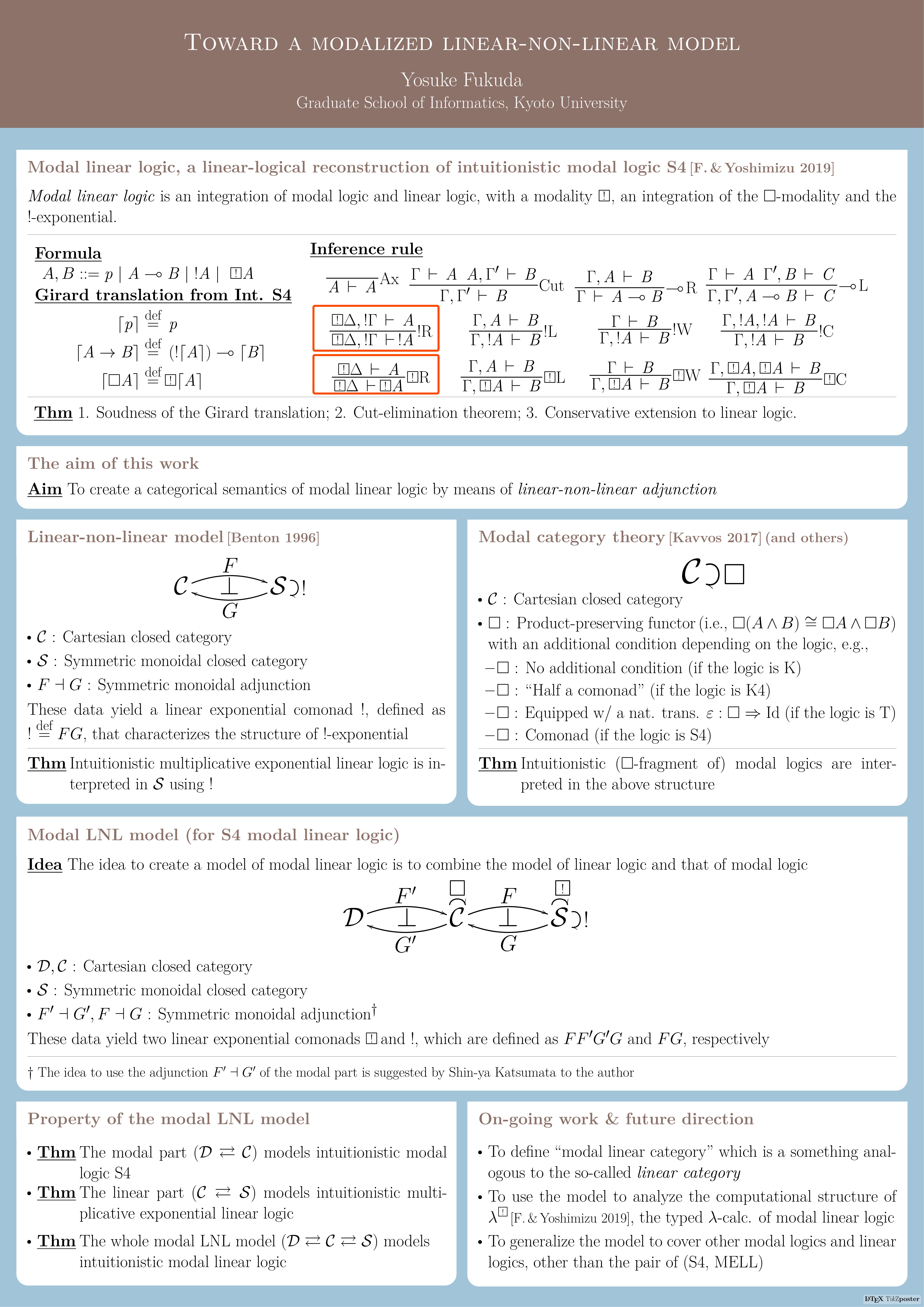 Toward a modalized linear-non-linear model