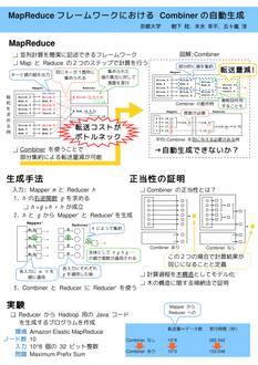 MapReduce フレームワークにおける Combiner の自動生成